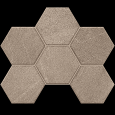 Керамогранит Gabbro Мозаика Hexagon 25x28,5x10 Мозаика gb 02 Hexagon 25x28,5 непол. фото 1 | FLOORDEALER
