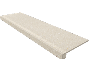 Керамогранит Cosmos Комплект с прямоуг. бортиком 33x120 Комплект (Ступень cm 02 (33x120) непол. (прямоугол. бортик) + Подступенок (14,5x120)) фото  | FLOORDEALER