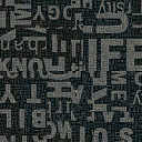 Ковровая плитка Ege Highline Contrast Text Layers Brown rfm 52756428  | FLOORDEALER