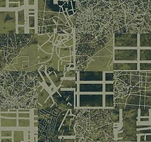 Ковровая плитка Ege Highline Cityscapes Aerial Map Green rfm 52955010 фото 1 | FLOORDEALER