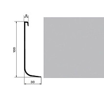 Плинтус Профиль для завода на стену Dollken Hk100 0138 фото 1 | FLOORDEALER