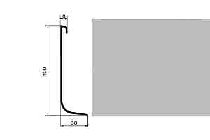 Плинтус Профиль для завода на стену Dollken Hk100 0138 фото  | FLOORDEALER