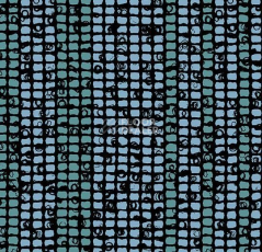 Ковролин Flotex Tibor Mosaic 980411 Mosaic Marine Stripe фото 1 | FLOORDEALER