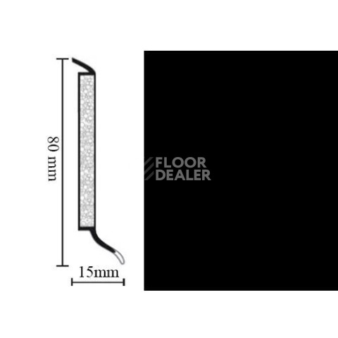 Hsl 8 универсальный плинтус 0110 black фото 1 | FLOORDEALER