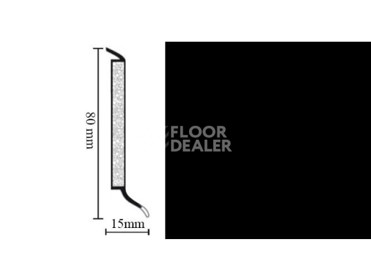 Плинтус Hsl 8 универсальный плинтус 0110 black фото 1 | FLOORDEALER