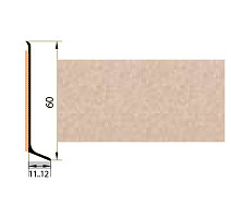 Плинтус Плинтус алюминиевый Русский профиль 60мм ПОЛИМЕРНОЕ ПОКРЫТИЕ песочный фото 1 | FLOORDEALER