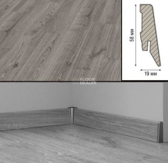 Плинтус МДФ Kronotex ламинированный D3571 Плинтус ламинированный МДФ Kronotex Дуб Таймлесс серый фото 2 | FLOORDEALER