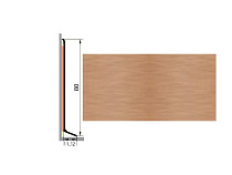 Плинтус Плинтус алюминиевый Русский профиль 80мм АНОДИРОВАННОЕ ПОКРЫТИЕ медь матовая фото 1 | FLOORDEALER