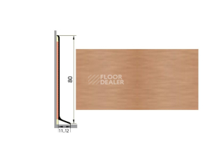 Плинтус Плинтус алюминиевый Русский профиль 80мм АНОДИРОВАННОЕ ПОКРЫТИЕ медь матовая фото 1 | FLOORDEALER