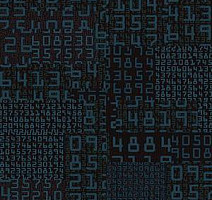 Ковровая плитка Ege Highline Contrast Square Numbers Blue rfm 52956414 фото 1 | FLOORDEALER