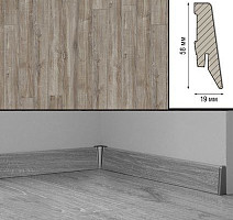 Плинтус МДФ Kronotex ламинированный D3662 Плинтус ламинированный МДФ Kronotex Дуб Монтмело серебряный фото 2 | FLOORDEALER