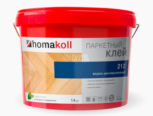 Сопутствующие материалы Homakoll 212 для штучного паркета Homakoll 212 14 кг. Клей для штучного паркета, водно-дисперсионный фото 1 | FLOORDEALER
