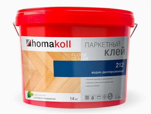 Сопутствующие материалы Homakoll 212 для штучного паркета Homakoll 212 14 кг. Клей для штучного паркета, водно-дисперсионный фото 1 | FLOORDEALER
