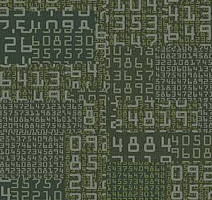 Ковровая плитка Ege Highline Contrast Square Numbers Green rfm 52956419 фото 1 | FLOORDEALER