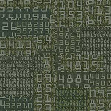 Ковровая плитка Ege Highline Contrast Square Numbers Green rfm 52956419 фото 1 | FLOORDEALER