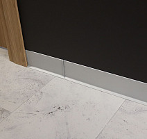 Заглушка (правая и левая) для алюминиевого плинтуса Русский профиль