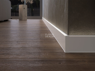 Плинтус Cubica LS80 со свето-прозрачной вставкой для Led подсветки 1160 фото 2 | FLOORDEALER