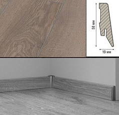Плинтус Плинтус МДФ Kronotex ламинированный D4727 Плинтус ламинированный МДФ Kronotex Дуб горный серый фото 1 | FLOORDEALER