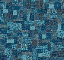 Ковролин Flotex Vision Pattern 610003 (Collage) Lagoon фото 1 | FLOORDEALER