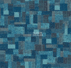 Ковролин Flotex Vision Pattern 610003 (Collage) Lagoon фото 1 | FLOORDEALER