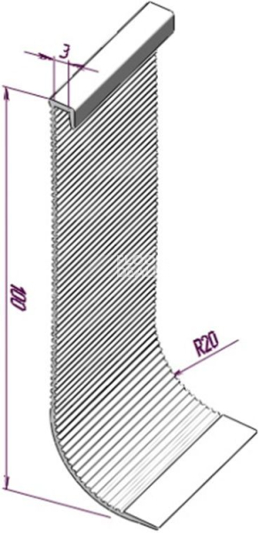 Плинтус Плинтус 10883  для завода на стену RAL 7046 фото 1 | FLOORDEALER