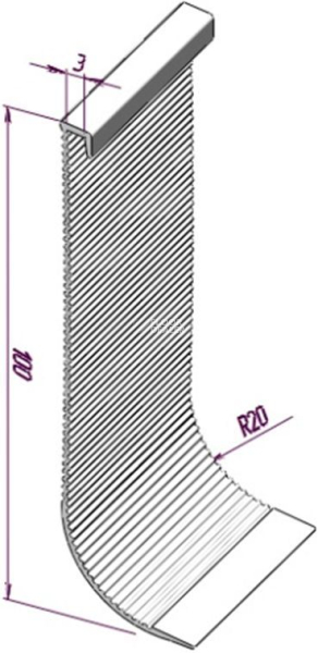 Плинтус Плинтус 10883  для завода на стену RAL 7046 фото 1 | FLOORDEALER