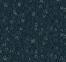 Ковровая плитка Ege Highline Contrast Lettering Blue rfm 52956453 фото 1 | FLOORDEALER