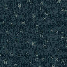 Ковровая плитка Ege Highline Contrast Lettering Blue rfm 52956453 фото 1 | FLOORDEALER