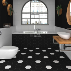 Flat 7.5 X 30 Black Matt фото 2 | FLOORDEALER