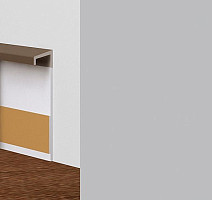 Плинтус ковровый без фурнитуры Dollken Tle-55 0138 (138) Светло-серый фото 2 | FLOORDEALER