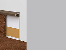 Плинтус ковровый без фурнитуры Dollken Tle-55 0138 (138) Светло-серый фото 2 | FLOORDEALER