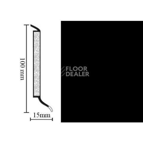 Hsl 10 универсальный плинтус 0110 black фото 1 | FLOORDEALER