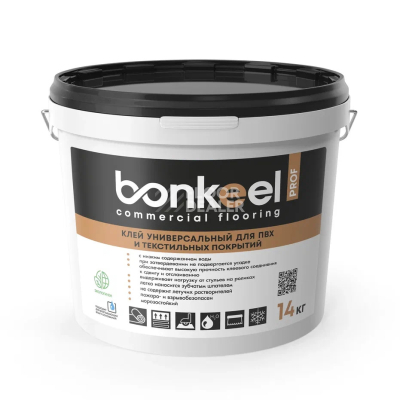 Сопутствующие материалы  Клей универсальный Bonkeel Prof для ПВХ и текстильных покрытий 14 кг. фото 1 | FLOORDEALER