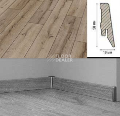 Плинтус Плинтус МДФ Kronotex ламинированный D3075 Плинтус ламинированный МДФ Kronotex Дуб Рип D3075/ Дуб Рифт D3044 фото 1 | FLOORDEALER