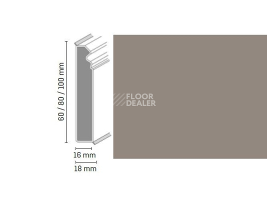 Плинтус Плинтус Dollken Cubu Flex life Hamburg Style 80 1245 - champagne фото 1 | FLOORDEALER