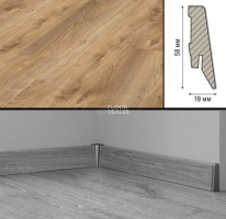 Плинтус МДФ Kronotex ламинированный D4794 Плинтус ламинированный МДФ Kronotex Дуб натуральный Макро фото 2 | FLOORDEALER