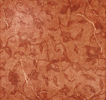 Керамогранит ColiseumGres SICILIA Сицилия Красный Вставка Листья фото 1 | FLOORDEALER