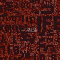 Ковровая плитка Ege Highline Contrast Text Layers Red rfm 52206422 фото 1 | FLOORDEALER