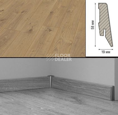 Плинтус Плинтус МДФ Kronotex ламинированный D4152 Плинтус ламинированный МДФ Kronotex Дуб Эверест натуральный фото 1 | FLOORDEALER