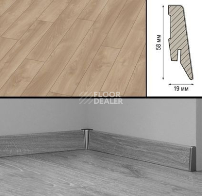 Плинтус Плинтус МДФ Kronotex ламинированный D4752 Плинтус ламинированный МДФ Kronotex Дуб светлый Марко фото 1 | FLOORDEALER