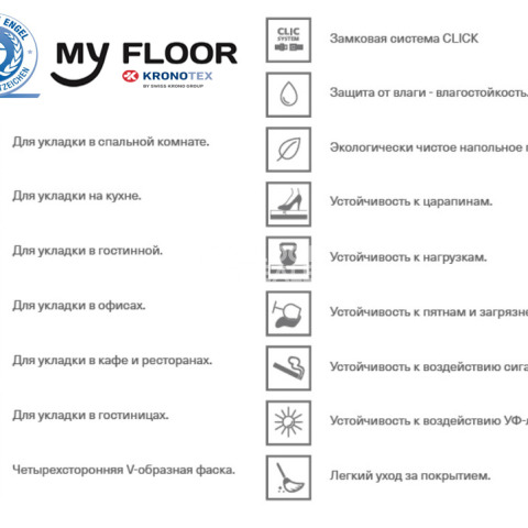 My Floor Residence 10мм ml1016 Дуб Горный Титан фото 2 | FLOORDEALER