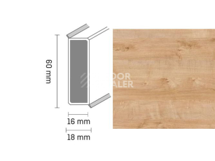 Плинтус Широкий плинтус Cubu flex life XL 60/19 Touch and style 2934 melua фото 1 | FLOORDEALER