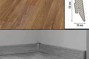 Плинтус Плинтус МДФ Kronotex ламинированный D2805 Плинтус ламинированный МДФ Kronotex Дуб Стирлинг медиум фото  | FLOORDEALER