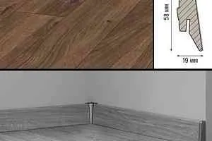 Плинтус Плинтус МДФ Kronotex ламинированный D3076 Плинтус ламинированный МДФ Kronotex Дуб Еверест фото  | FLOORDEALER