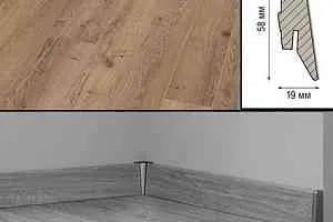 Плинтус Плинтус МДФ Kronotex ламинированный D3668 Плинтус ламинированный МДФ Kronotex Дуб неброский фото  | FLOORDEALER