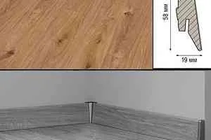 Плинтус Плинтус МДФ Kronotex ламинированный D4169 Плинтус ламинированный МДФ Kronotex Дуб Престиж светлый фото  | FLOORDEALER