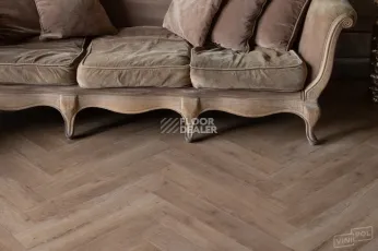 Кварцвиниловые полы Vinilpol Herringbone 7мм Паркет Бруно 9965, 43 класс, 7 мм фото 1 | FLOORDEALER