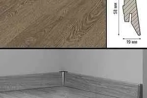 Плинтус Плинтус МДФ Kronotex ламинированный D2999 Плинтус ламинированный МДФ Kronotex Дуб Натуральный фото  | FLOORDEALER