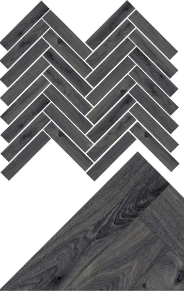 Kronotex Herringbone 10мм D4167 Дуб Престиж серый фото 2 | FLOORDEALER