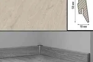 Плинтус Плинтус МДФ Kronotex ламинированный D3597 Плинтус ламинированный МДФ Kronotex Дуб таймлесс бежевый фото  | FLOORDEALER